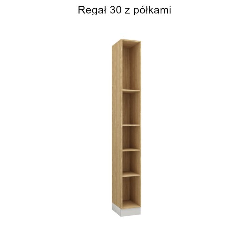 Baza łóżka ze stolikami nocnymi  z systemu zabudowy Sleep Varia dąb olejowany