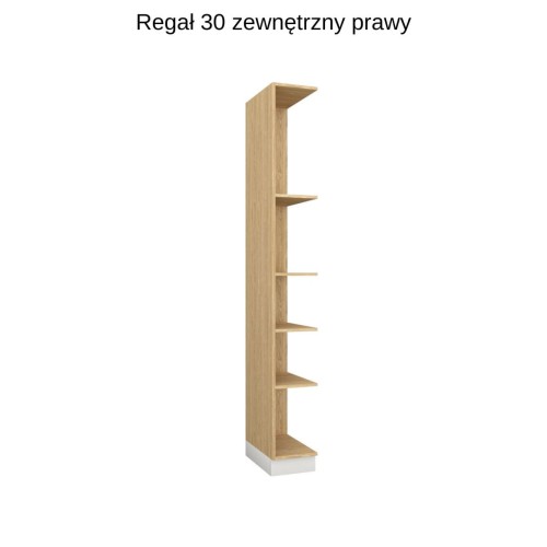 Baza łóżka ze stolikami nocnymi  z systemu zabudowy Sleep Varia fronty biały mat