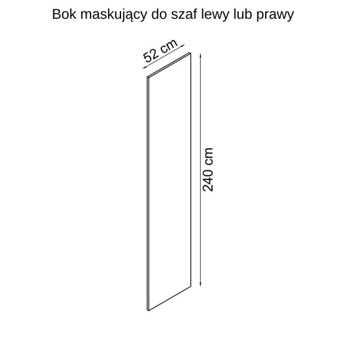 Baza łóżka ze stolikami nocnymi z systemu zabudowy Sleep Varia fronty biały połysk