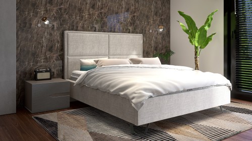 Łóżko tapicerowane Leone  wersja Light z pojemnikiem lub bez