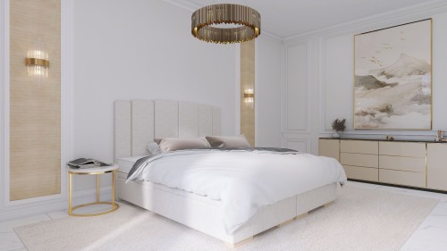 Łóżko kontynentalne Enzo z pojemnikiem lub bez