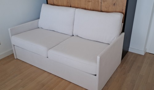 Sofa do półkotapczanu GENIUS 140 lub 160 cm rozwiązanie do małych pomieszczeń