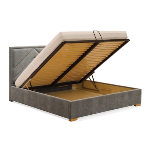 Łóżko tapicerowane Giorgio wersja ramowa z pojemnikiem lub bez