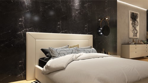 Łóżko tapicerowane Giorgio wersja ramowa z pojemnikiem lub bez