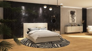 Łóżko tapicerowane Giorgio wersja ramowa z pojemnikiem lub bez