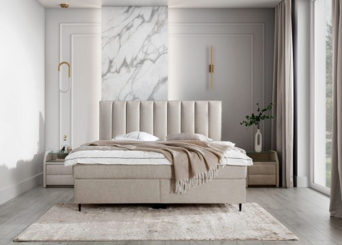 Łóżko kontynentalne Slim C20 160x200 cm z pojemnikiem na pościel w 7 dni