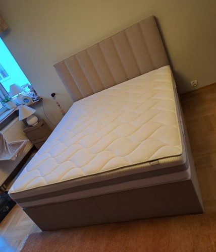 Łóżko kontynentalne Slim C20 160x200 cm z pojemnikiem na pościel w 7 dni