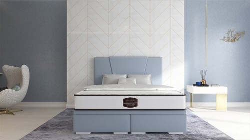 Łóżko kontynentalne Valentino z pojemnikiem lub bez