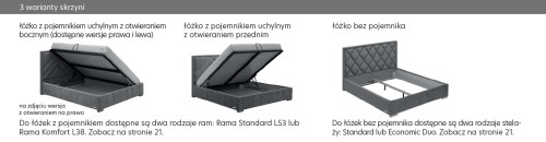 Łóżko tapicerowane Premium 70