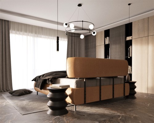 Łóżko tapicerowane Ovalo New Elegance