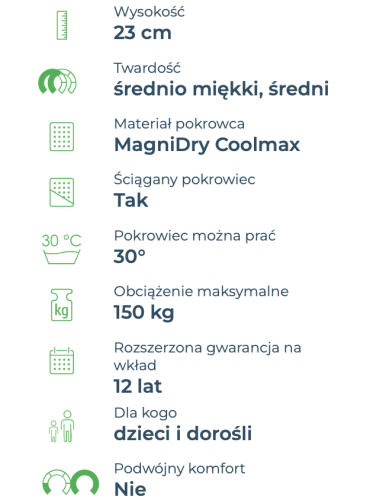 Materac Magnistretch Sport 9 Plus