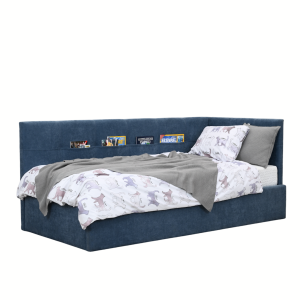 Łóżko młodzieżowe Buba 90x200 lub 120x200 cm (narożne wezgłowie z kieszeniami na drobiazgi)