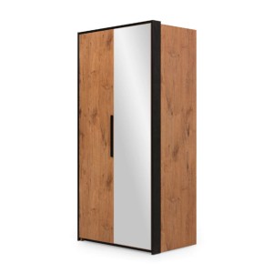 Dwudrzwiowa szafa LOFT lewa z blendą i lustrem na prawych drzwiach