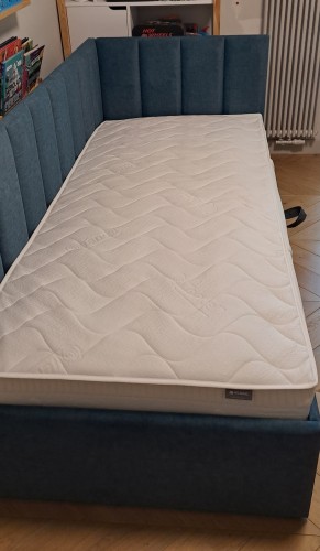 Łóżko dziecięce z pojemnikiem 81260 tapicerowane