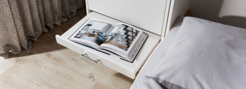 Łóżko w szafie/półkotapczan pionowy Basic 90x200 | 120x200 | 140x200 kolory matowe z szafami do wyboru