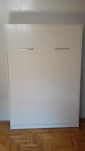 Łóżko w szafie/półkotapczan pionowy Basic 90x200 | 120x200 | 140x200 kolory matowe z szafami do wyboru