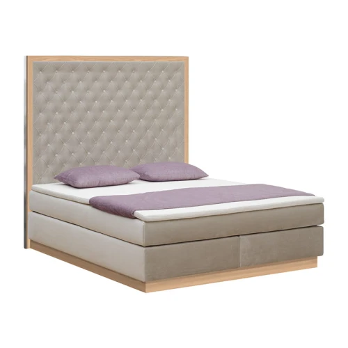 Łóżko kontynentalne 700 z ramką drewnianą - New Elegance