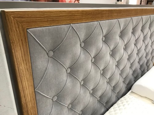 Łóżko kontynentalne 700 z ramką drewnianą - New Elegance