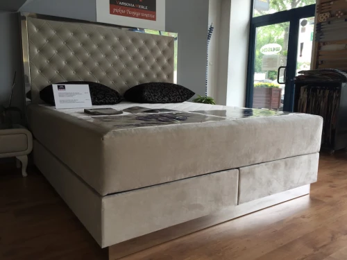 Łóżko kontynentalne 700 z ramką drewnianą - New Elegance