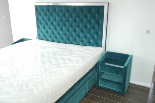 Łóżko kontynentalne 700 z ramką drewnianą - New Elegance