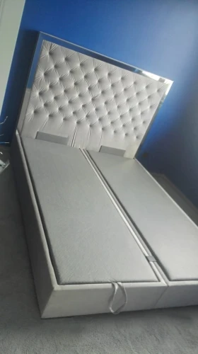 Łóżko kontynentalne 700 z ramką drewnianą - New Elegance