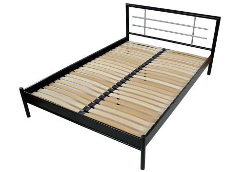 Łóżko metalowe Mira ze stelażem