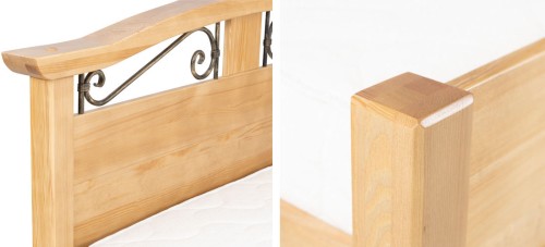 Łóżko drewniane Korfu nowy model