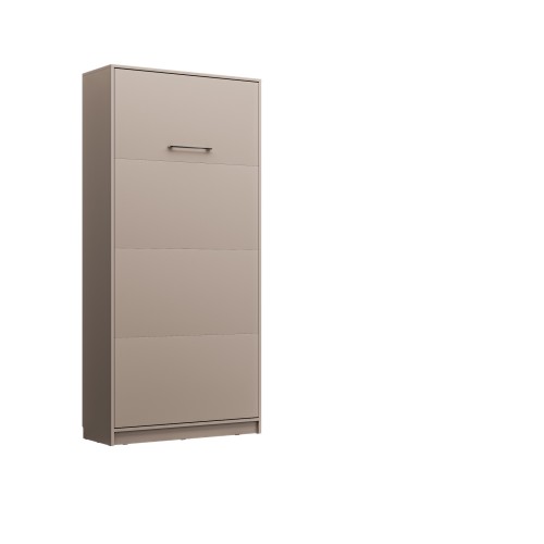 Łóżko w szafie/półkotapczan pionowy Basic 90x200 kolor Congo jednoosobowy  z szafami do wyboru