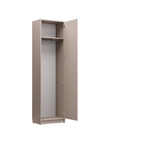 Łóżko w szafie/półkotapczan pionowy Basic 90x200 kolor Congo jednoosobowy  z szafami do wyboru