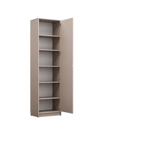 Łóżko w szafie/półkotapczan pionowy Basic 120x200 kolor Congo jednoosobowy  z szafami do wyboru