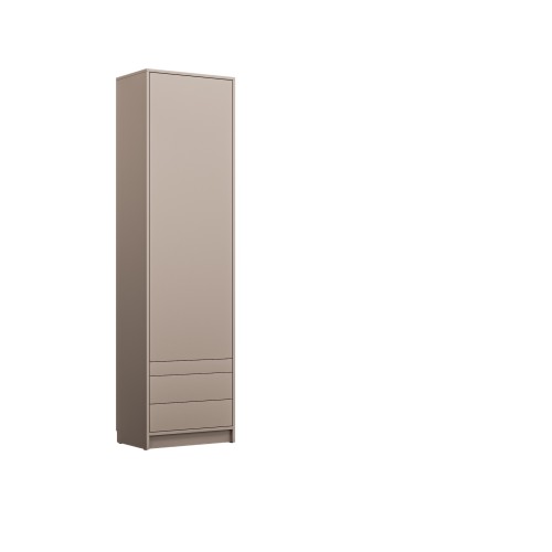 Łóżko w szafie/półkotapczan pionowy Basic 120x200 kolor Congo jednoosobowy  z szafami do wyboru