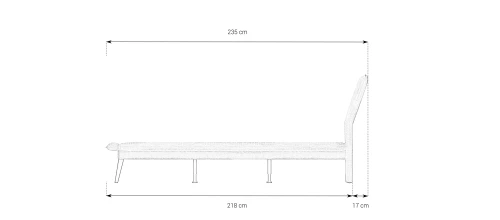 Łóżko tapicerowane 81282