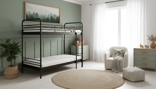 Łóżko piętrowe Bartek metalowe