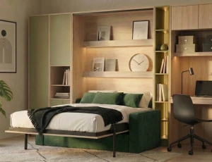 Półkotapczan pionowy GENIUS COMFORT z sofą, trzema półkami i nóżkami grawitacyjnymi (mix kolorów)