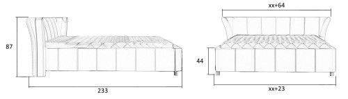 Łóżko tapicerowane 80295