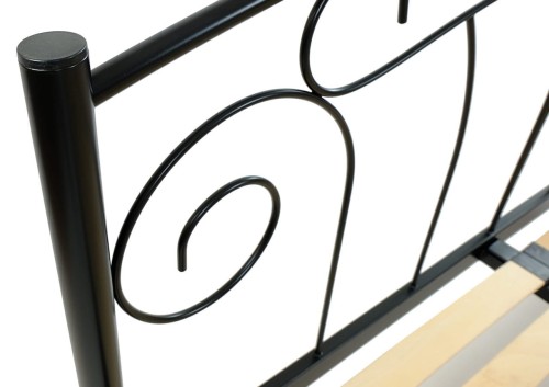 Łóżko metalowe Wanda ze stelażem