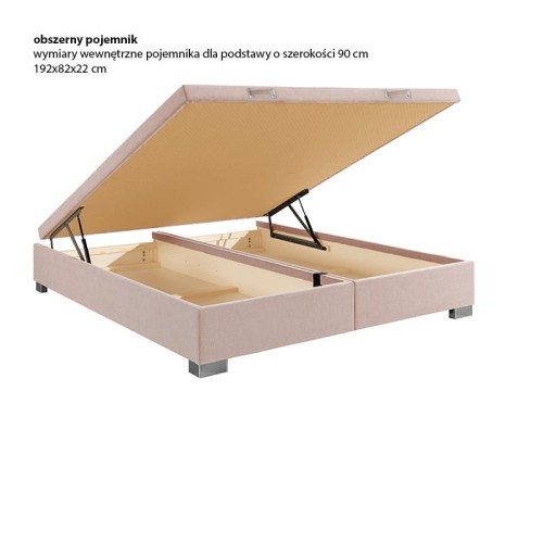Podstawa Z łóżka kontynentalnego z pojemnikiem New Elegance