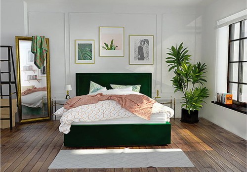 Łóżko tapicerowane Momiko