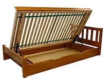 Łóżko sosnowe z pojemnikiem z  Lolek 2