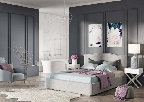 Łóżko tapicerowane Livio