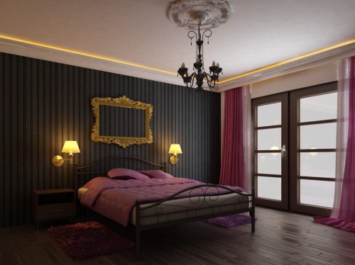 Łóżko metalowe Antic ze stelażem