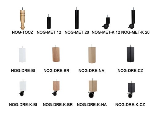 Nogi do materacy na stelażu M&K Foam Koło