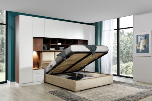 System mebli Sleep Varia ze stolikami nocnymi (fronty matowe)