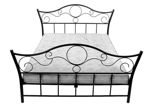 Łóżko metalowe Mirada ze stelażem