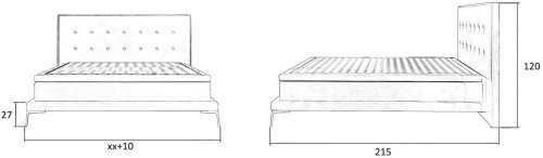 Łóżko tapicerowane 81239