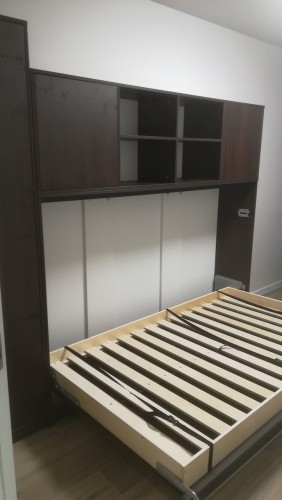 Półkotapczan poziomy Basic 90x200 | 120x200 | 140x200 kolory matowe jednoosobowy lub dwuosobowy z szafami i nadstawką do wyboru