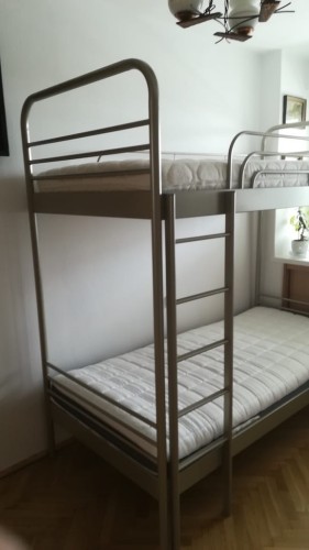 Łóżko piętrowe Bartek metalowe