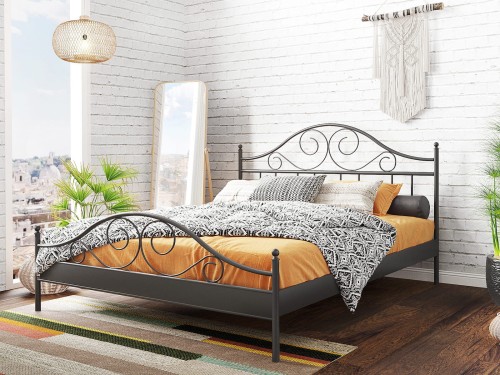 Łóżko metalowe Antic ze stelażem