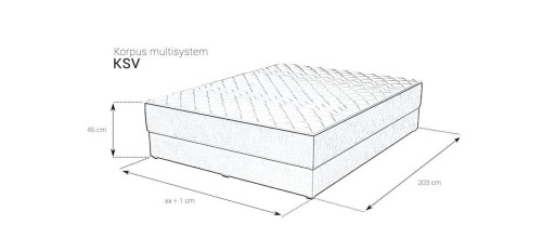 Korpus Box KSV z pojemnikiem i materacem