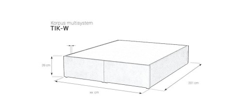 Korpus Box TIK-W z pojemnikiem na pościel